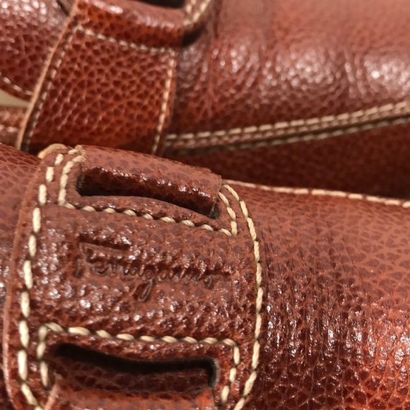 Salvatore Ferragamo Cognac Loafers Size 7.5 - Picture 5 of 8